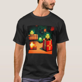Camisa com estilo Minecraft de presente