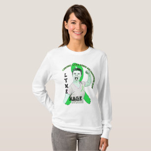Camisa com Faixa da Doença de Lyme Lyme Rage