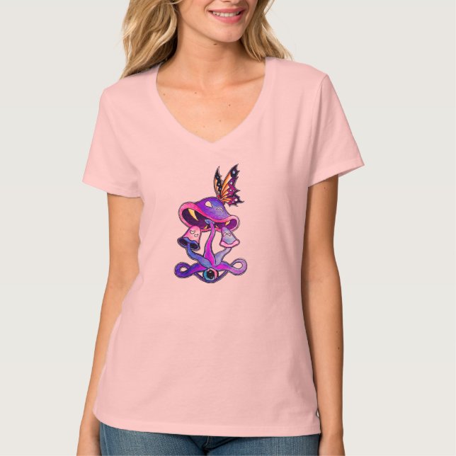 Camisa com fome da lealdade do cogumelo (Frente)