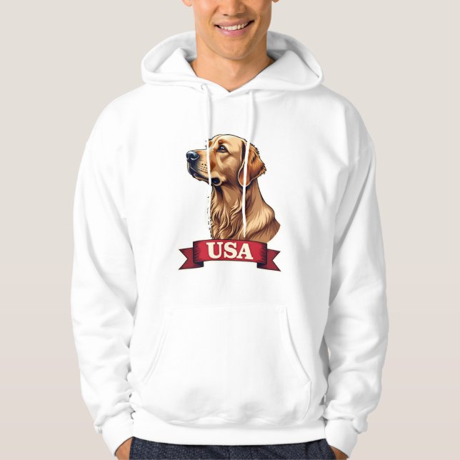 Camisa com Gravação de Cachorro Golden Retriever V (Frente)