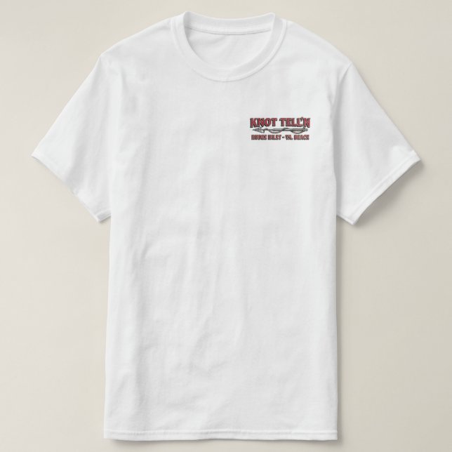 Camisa com Logo Rip Art de Agulhão Branco (Frente do Design)
