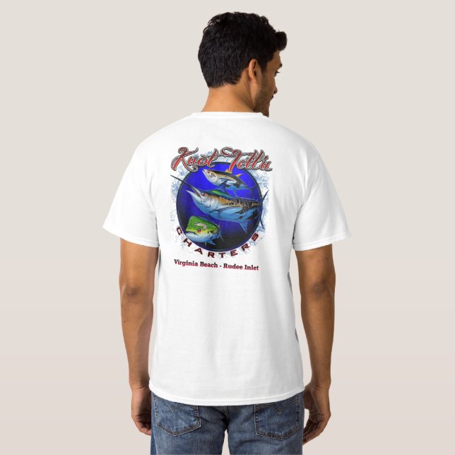 Camisa com Logo Rip Art de Agulhão Branco (Parte Traseira Completa)