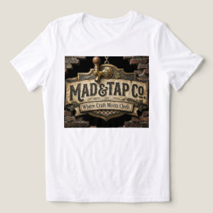 Camisa com logotipo da MadTapCo   Sinal de Cerveja