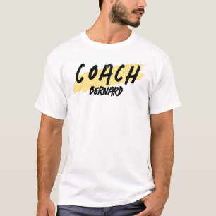 Camisa com nome de treinador, presente para treina