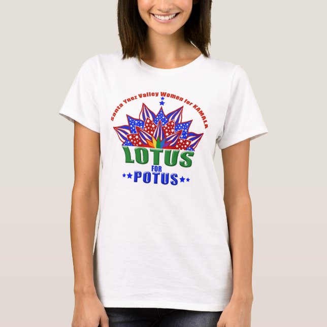 Camisa com o logotipo do SYV Lotus for POTUS. (Frente)