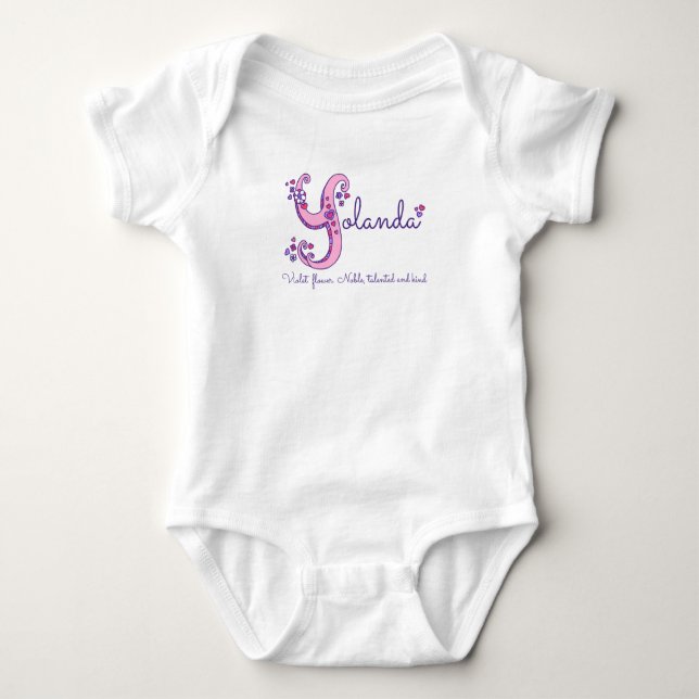 Camisa com o nome de menina Yolanda e significado  (Frente)