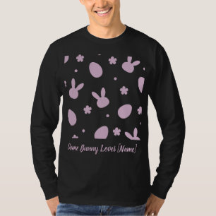 Camisa com Padrão de Coelho de Páscoa Fofo – Coelh