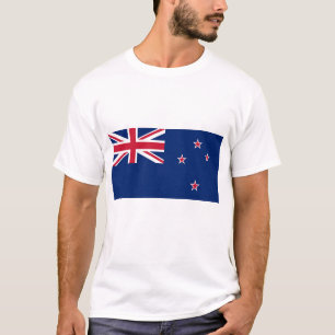 Camisa com pavilhão da Nova Zelândia