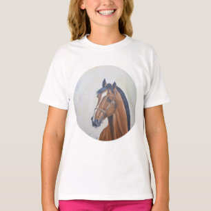 Camisa com retrato majestoso de cavalo