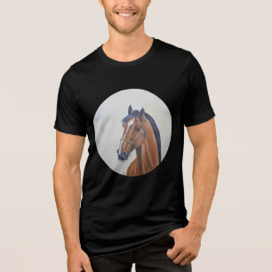 Camisa com retrato majestoso de cavalo
