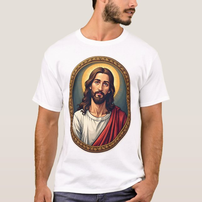Camisa com selo da palma de Jesus com gravação vin (Frente)