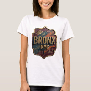 Camisa com Slogan Striking Gold BRONX NYC
