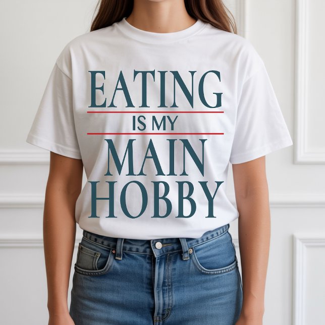 Camisa Comer Hobby, Presente Divertido para Amante (funny foodie shirt, funny foodie sweatshirt, vintage food shirt, vintage food sweatshirt for women,)