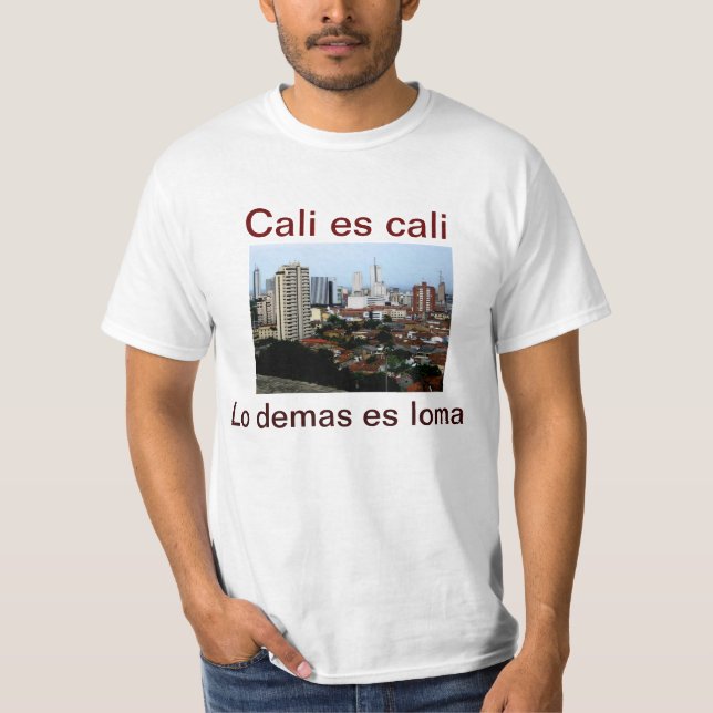 Camisa cómico do T dos homens colombianos do (Frente)