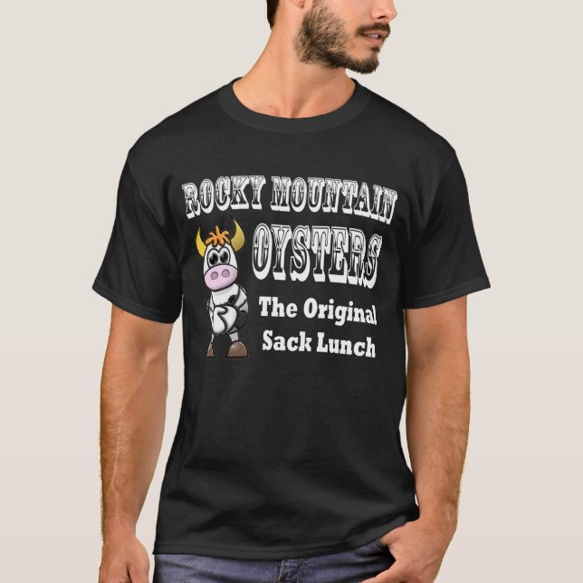 Camisa cómico do T dos homens das ostras da (Frente)
