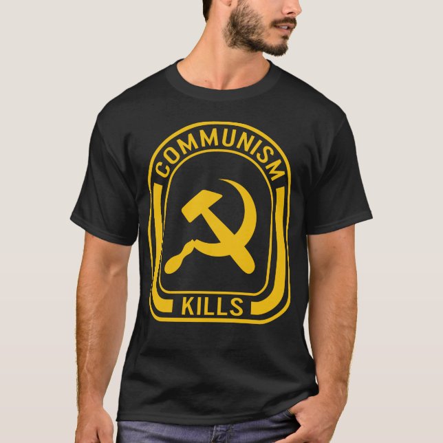 Camisa Comunista, Tee Matar Comunista, Pro-Labor (Frente)