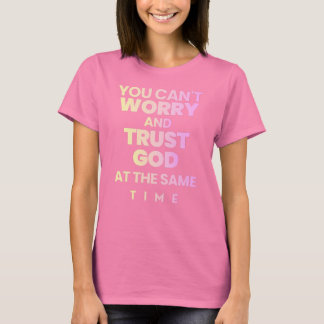 Camisa Confie em Deus Rosa