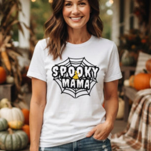 Camisa Confortável de Mãe Assustadora de Halloween