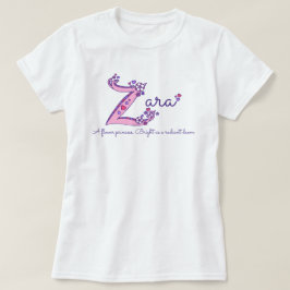 Camisa conhecida do monograma do significado do Z
