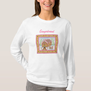 Camisa cor-de-rosa da casa de pão-de-espécie
