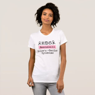 Camisa cor-de-rosa da consciência da síndrome do