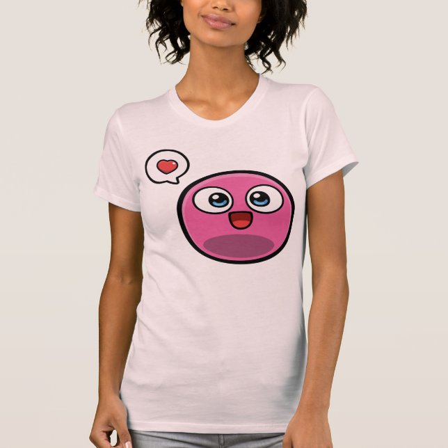 Camisa cor-de-rosa das senhoras T da vaia (Frente)