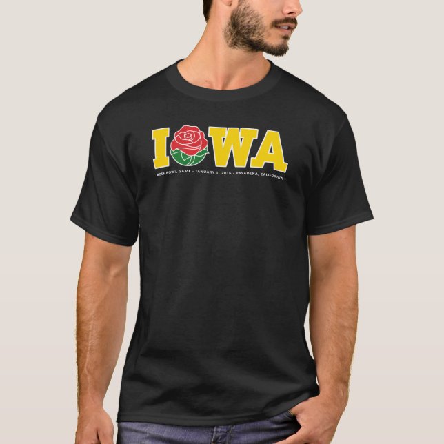 Camisa cor-de-rosa de Iowa (Frente)