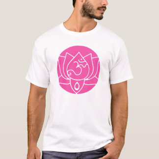 Camisa cor-de-rosa de Lotus Yogini