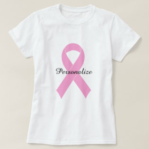 Camisa cor-de-rosa de reconhecimento do cancer da 
