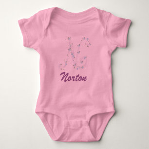 Camisa cor-de-rosa do bebê de Norton