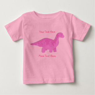 Camisa cor-de-rosa do dinossauro