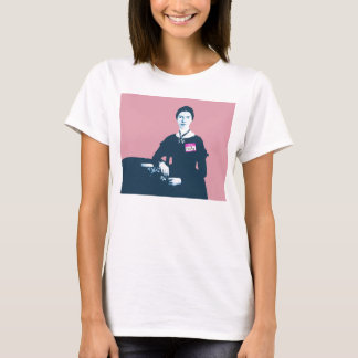 Camisa cor-de-rosa e azul de Emily Dickinson no