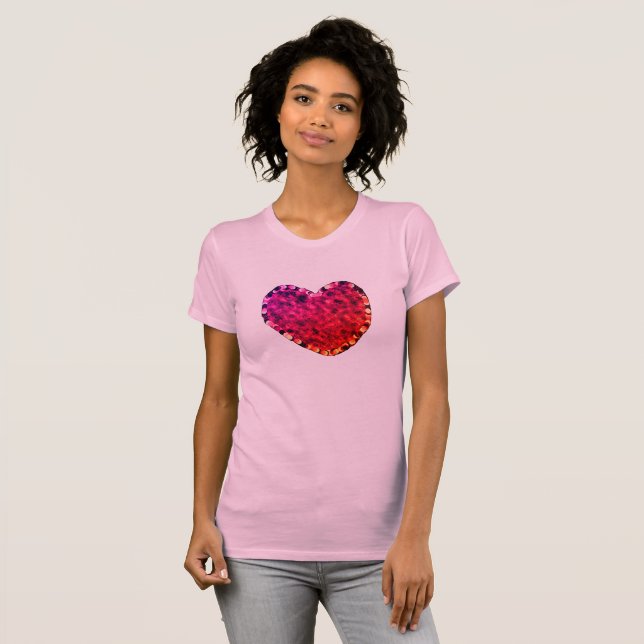 Camisa cor-de-rosa para mulheres (Frente Completa)