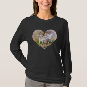 Camisa - coração de Pegasus do unicórnio