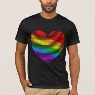 Camisa Corey Tiger 80s Rainbow Stripe Heart