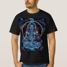 Camisa Cosmic Lord Shiva Meditação Astronauta Fant