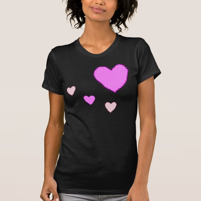 Camisa costurada KRW dos corações (Frente)