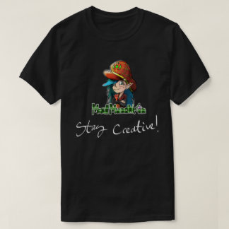 Camisa criativa da estada louca preta de Munchkin