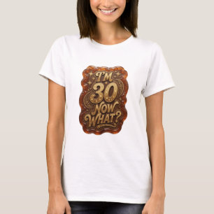 Camisa Crisp Gold EU TENHO 30 AGORA O QUÊ Design