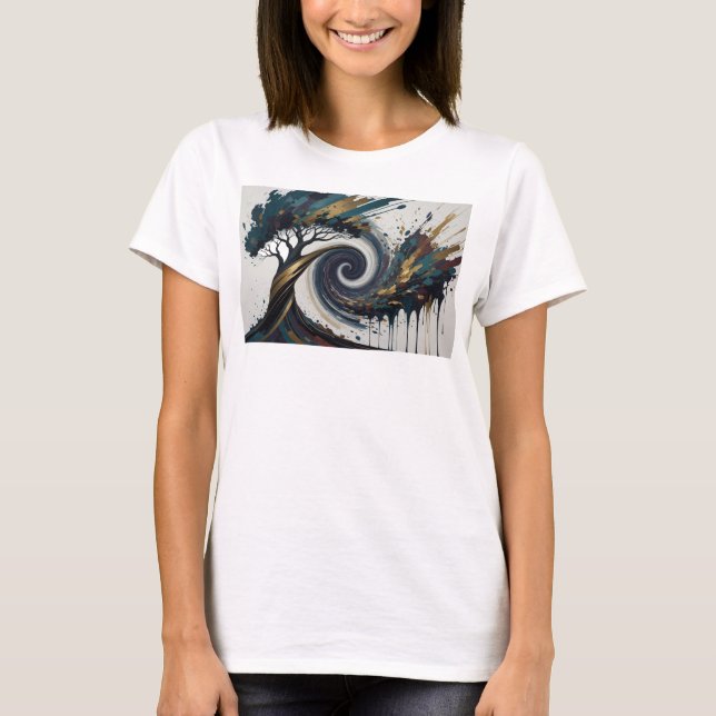 Camisa Crisp Gold TREE SPIRAL Citação (Frente)