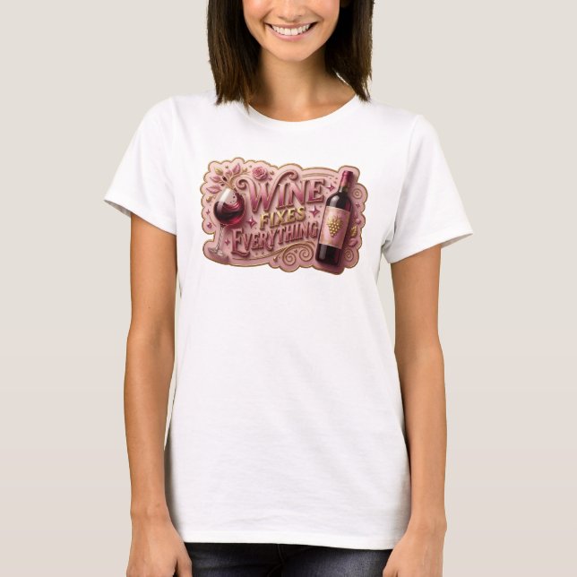 Camisa Crisp Red WINE CORRIGE TUDO (Frente)
