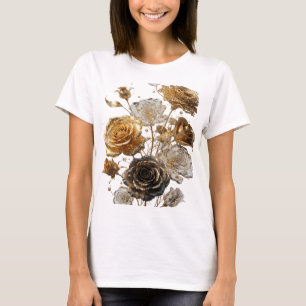Camisa Crisp Silver GOLDEN ROSES