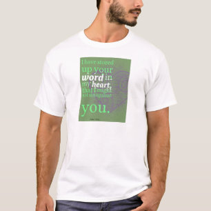 Camisa cristã da bíblia do 119:11 do salmo