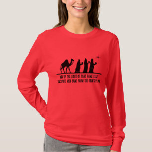 Camisa cristã do LS do Natal de três senhoras do