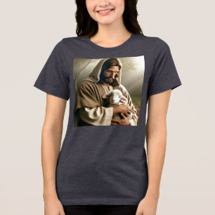 CAMISA CRISTÃ JESUS E CORDEIRO