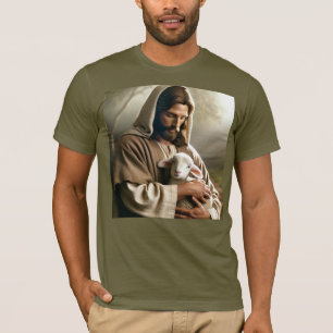 CAMISA CRISTÃ JESUS E CORDEIRO