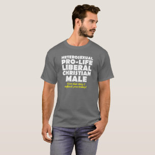 Camisa Cristã Masculina de Humor Prolife Ofensivo