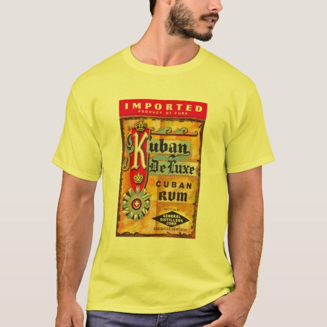 Camisa cubana do rum da nostalgia (Frente)