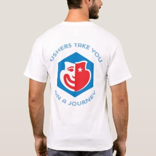 Camisa curta da Capa de Usher do hexágono, opçã