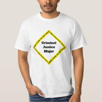 Camisa customizável da justiça penal